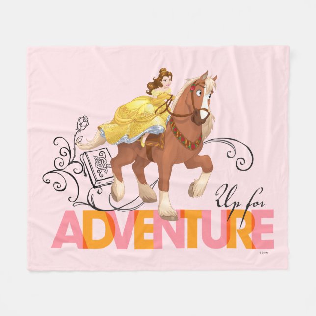 Belle | Up For Adventure Fleece Blanket (Front (Horizontal))