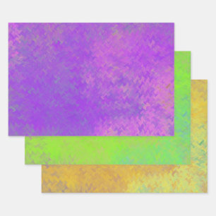 Belle variété d'art en papier marbré