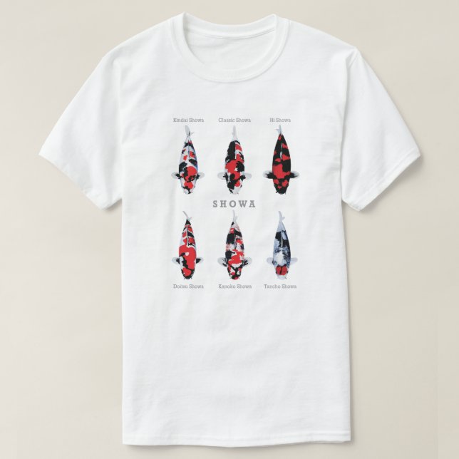 Belle variété showa Koi Fish T-Shirt (Design devant)