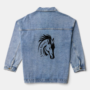 Belle Veste Denim Design Cheval