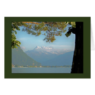 Belle vue sur la montagne des Alpes suisses