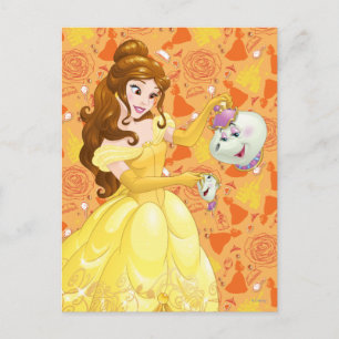 Belle with Mrs. Potts and Chip Postcard