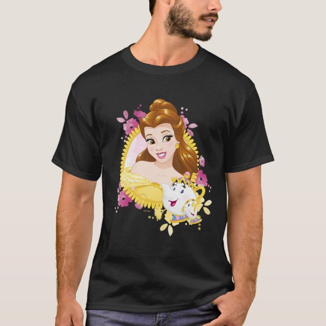 Belle With Mrs. Potts And Chip T-Shirt (Front)