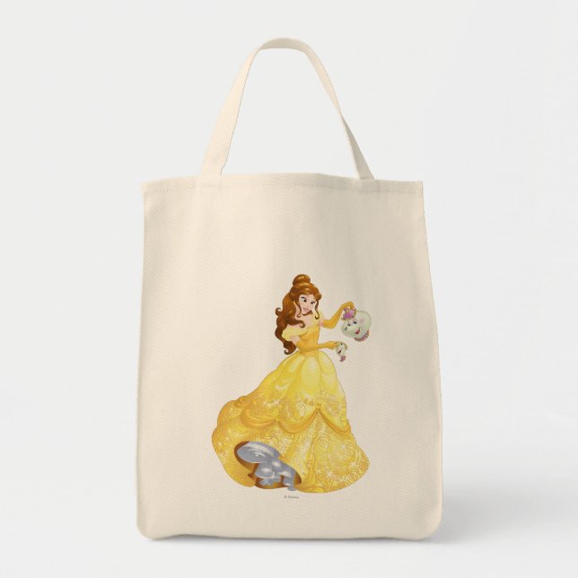 Belle with Mrs. Potts and Chip Tote Bag (Front)
