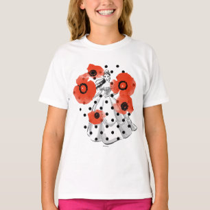 Belle With Poppies and Polka Dots T-Shirt