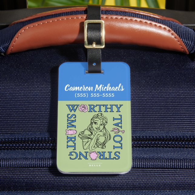 Belle | Worthy Loyal Strong Smart Luggage Tag (Front Insitu 2)