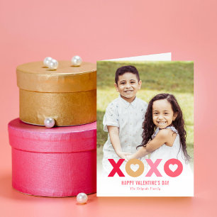 Belle XOXO couleur modifiable Carte Saint Valentin