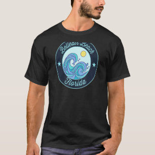 Belleair Beach Fl Florida Souvenir Nautical Surfer T-Shirt