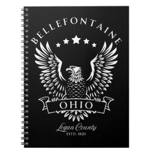 Bellefontaine Logan County Ohio Vintage Eagle Notebook
