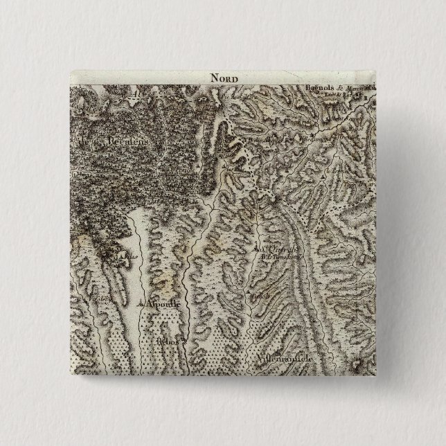 Bellegarde 2 Inch Square Button (Front)