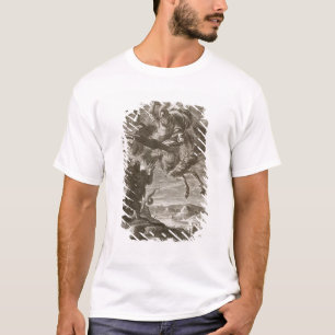 Bellerophon Fights the Chimaera, 1731 (engraving) T-Shirt