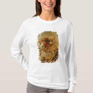 Bellerophon Riding Pegasus Fighting the Chimaera T-Shirt