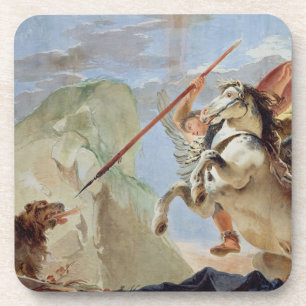 Bellerophon, riding Pegasus, slaying the Chimaera, Coaster