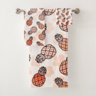 Belles ananas couleur orange