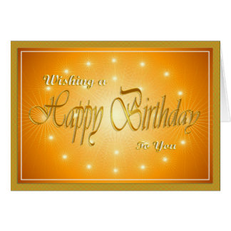 Belles bougies en orange et or anniversaire