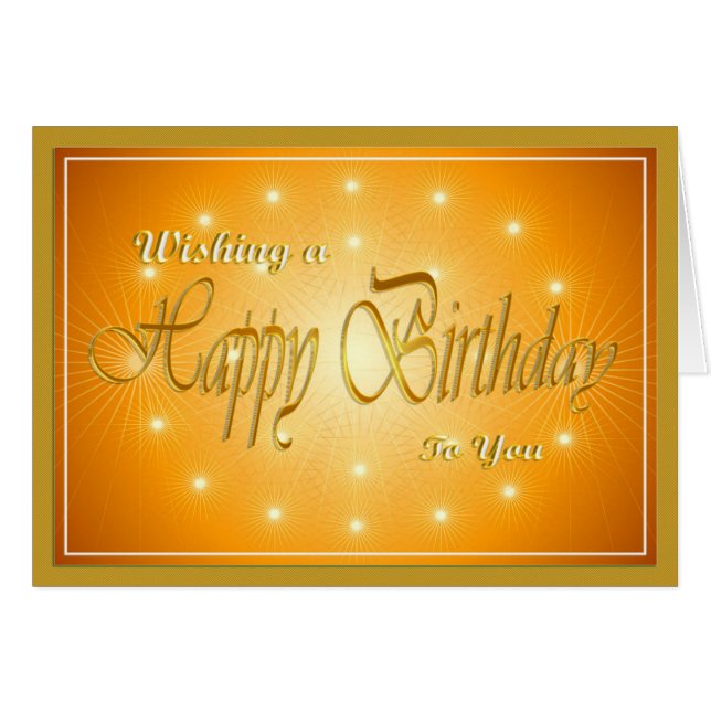 Belles bougies en orange et or anniversaire (Devant horizontal)