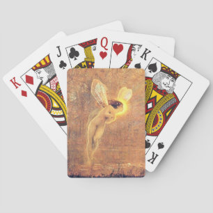 Belles cartes de jeu d'art vintage de fée
