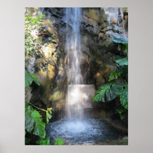 Belles Cascades Dans La Forêt De Pluie Poster