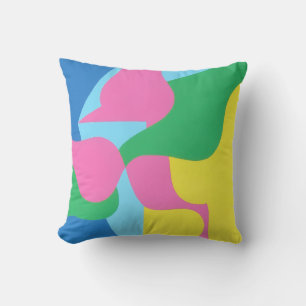 Belles couleurs vives ! Coussin de jet