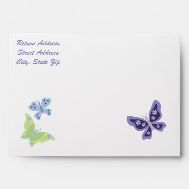 Belles enveloppes de papillons (Devant)