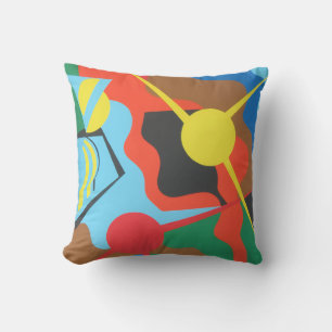 Belles et Vibrantes Couleurs! Coussin de jet