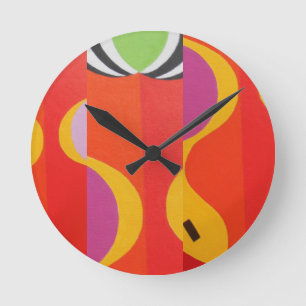 Belles et Vibrantes Couleurs ! Horloge ronde