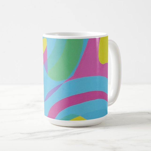 Belles et Vibrantes Couleurs ! Tasse à Café (Devant droit)