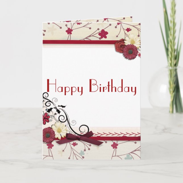 Belles Expressions - Carte d'anniversaire (Devant)