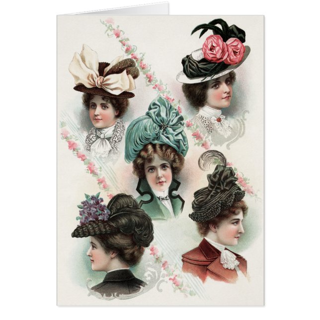 Belles femmes Casquettes d'été de créatrice Vintag (Devant)