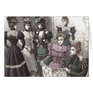 Belles femmes victoriennes dans de longues robes