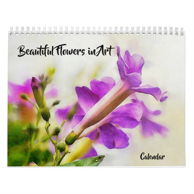 Belles fleurs dans le calendrier artistique (Protection)