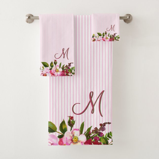 Belles fleurs de jardin sur mesure Monogrammes ray (En situation)