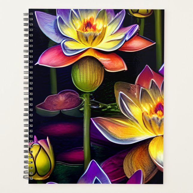 Belles fleurs de Lotus la nuit (Devant)
