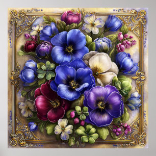 Belles fleurs de printemps Art mural 12