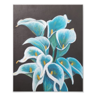 Belles Fleurs Peinture Acrylique Impression