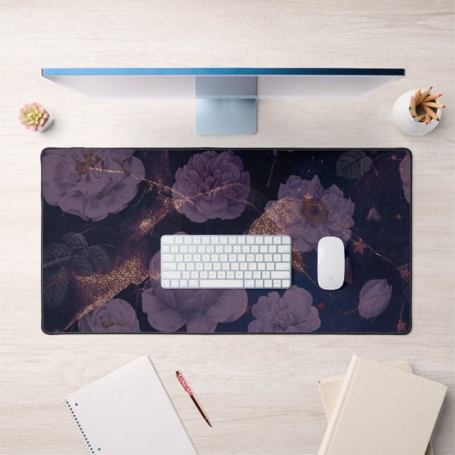 Belles Fleurs violettes foncées Grandes (Bureau 1)