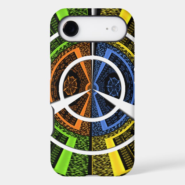 Belles illustrations circulaires africaines coloré (Verso)