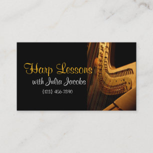 Belles leçons de harpe Carte de visite musical