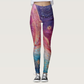 Belles Leggings abstraits traditionnels