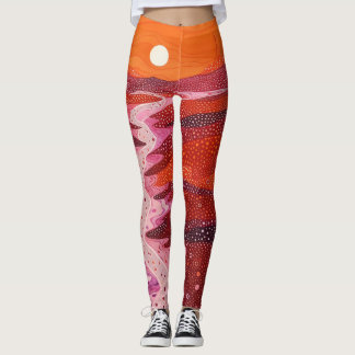 Belles Leggings abstraits traditionnels