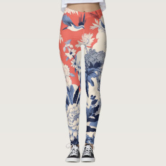Belles Leggings d'Art Abstrait Traditionnel