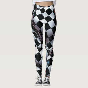 Belles Leggings d'Art Abstrait Traditionnel