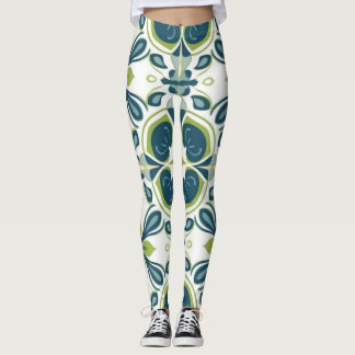 Belles Leggings d'Art Abstrait Traditionnel