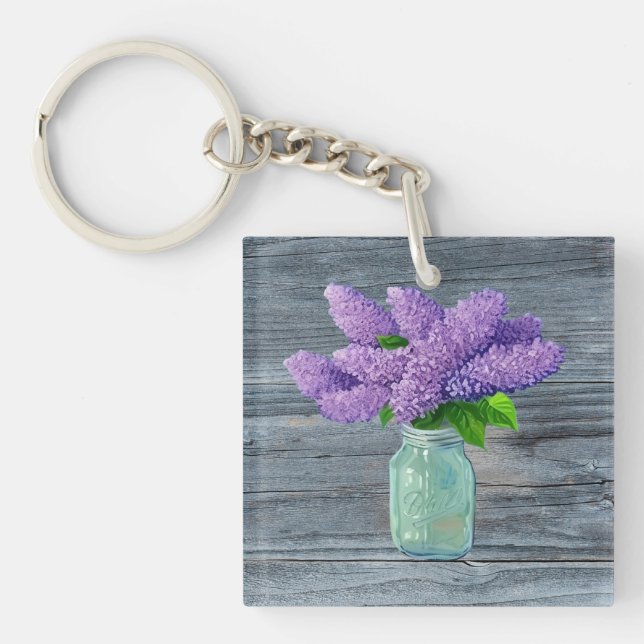 Belles Lilacs En Mason Jar Rustique (Devant)