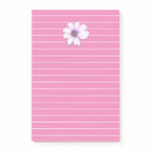 Belles notes de post-it aux fleurs