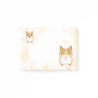 Belles notes de post-it de bout de corgi