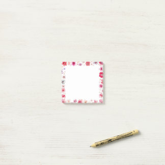 Belles notes florales post-it