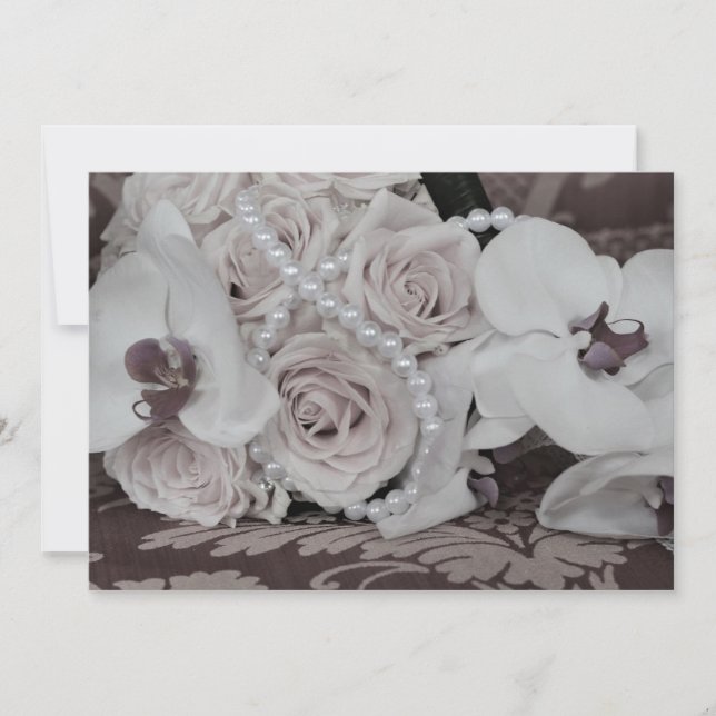 Belles Orchidées et Invitation Rose (Devant)