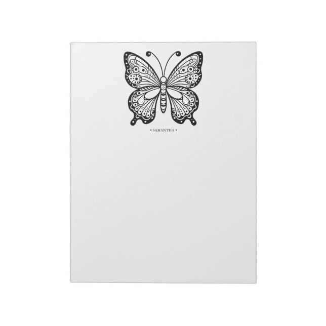 Belles pages de coloriage papillon Bloc-notes (Tourné)