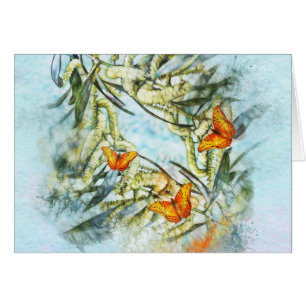 belles papillons et carte horizontale de bataille